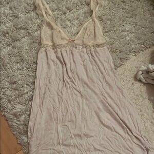 Eberjey light pink lace nightgown